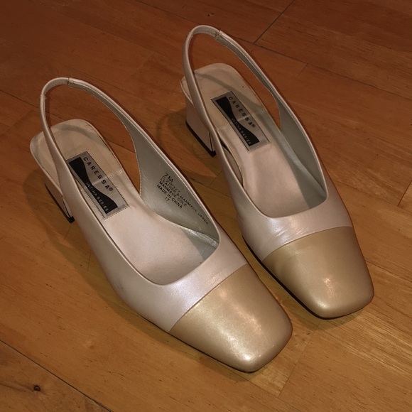 Square capped toe heels - Picture 1 of 6